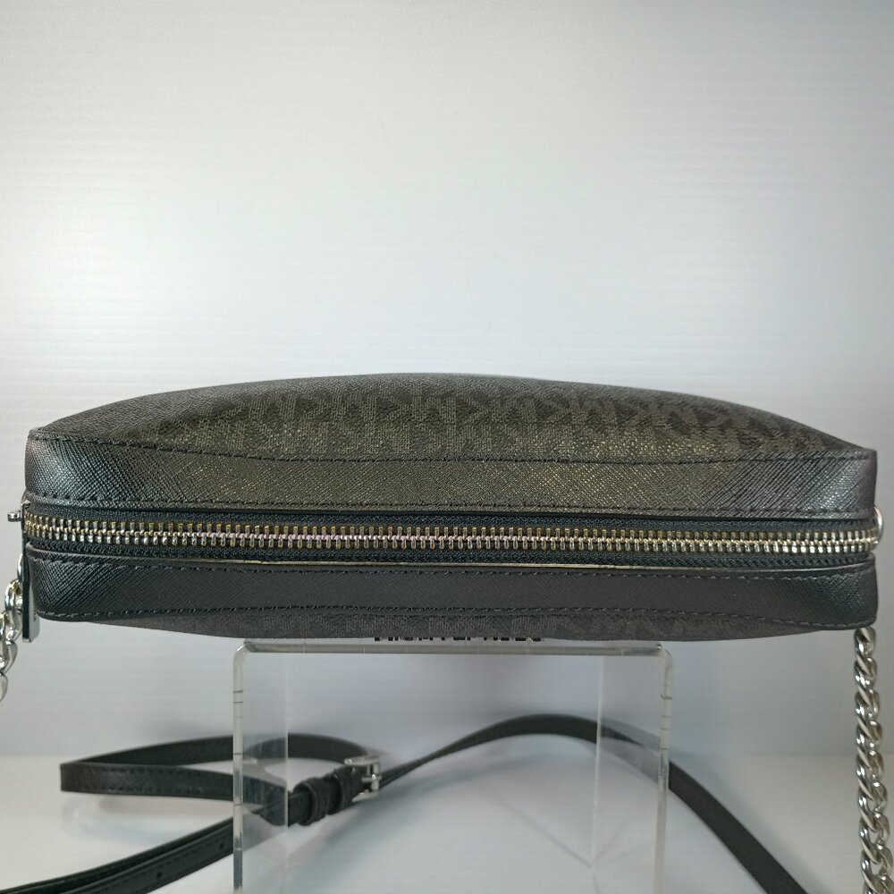 MK Jet Set LG EW Saffiano Crossbody Bag LOGO BLK, Used, See Pics! - Picture 7 of 14
